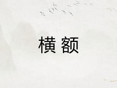 横额