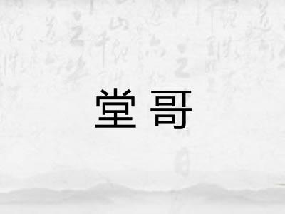 堂哥