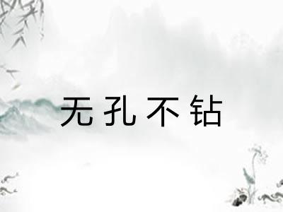 无孔不钻