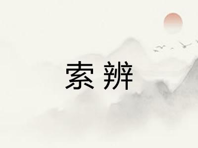 索辨