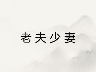 老夫少妻