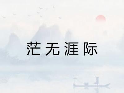 茫无涯际