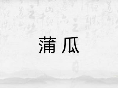 蒲瓜