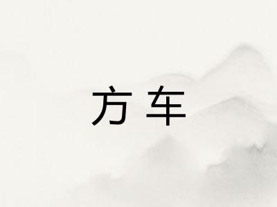 方车