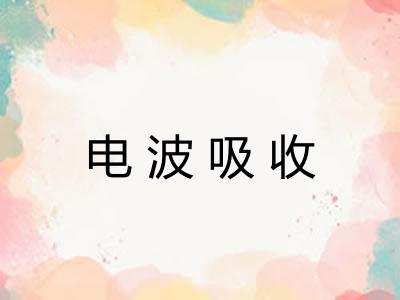 电波吸收