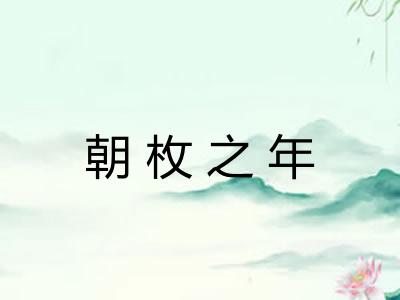 朝枚之年