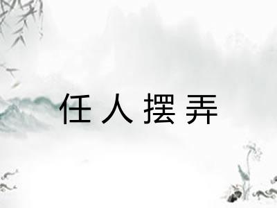 任人摆弄