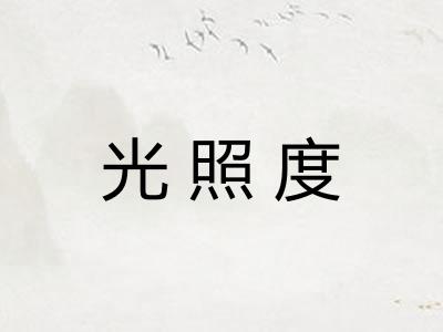 光照度
