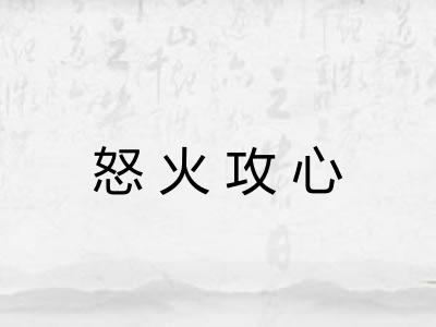 怒火攻心 怒火攻心