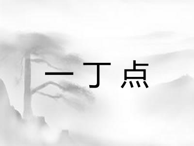 一丁点