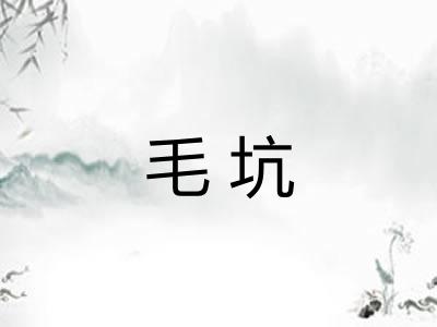 毛坑