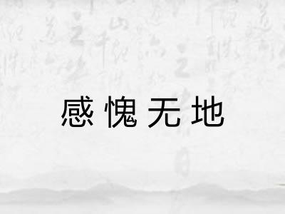 感愧无地