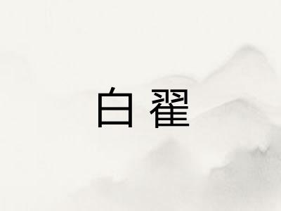 白翟