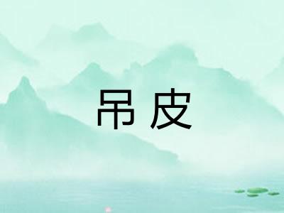 吊皮