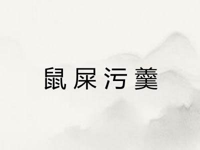 鼠屎污羹 鼠屎污羹