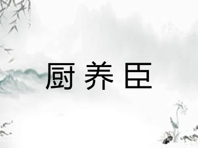 厨养臣