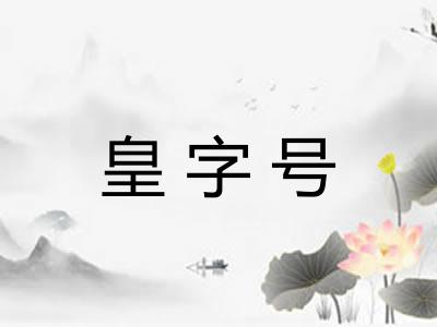 皇字号 皇字号