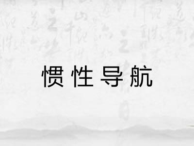 惯性导航