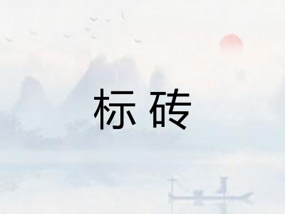 标砖 标砖