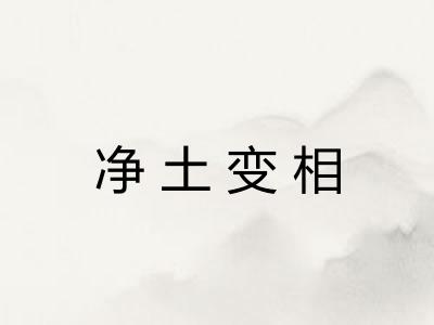 净土变相