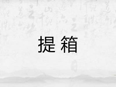 提箱