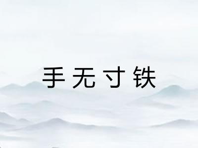 手无寸铁 手无寸铁