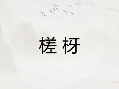 槎枒