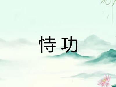 恃功
