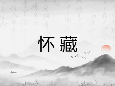 怀藏