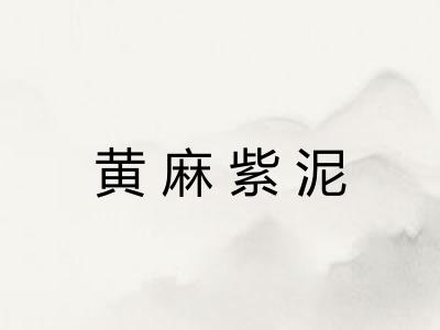 黄麻紫泥 黄麻紫泥