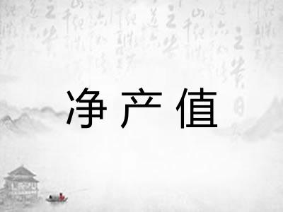 净产值