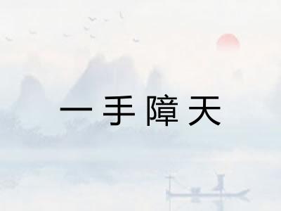 一手障天