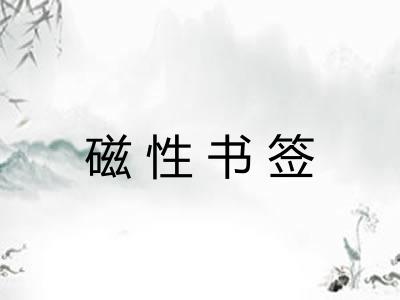 磁性书签