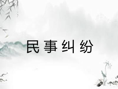 民事纠纷