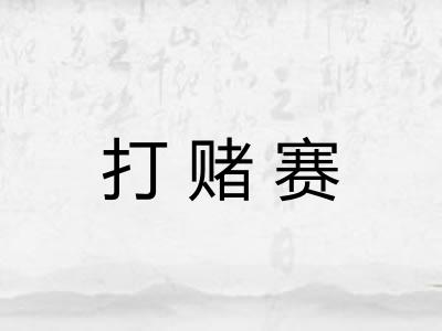 打赌赛 打赌赛