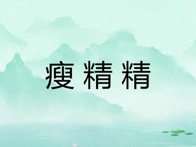 瘦精精