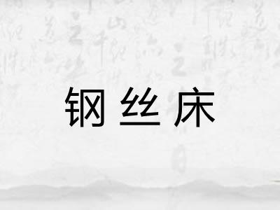 钢丝床 钢丝床