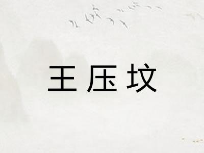 王压坟 王压坟