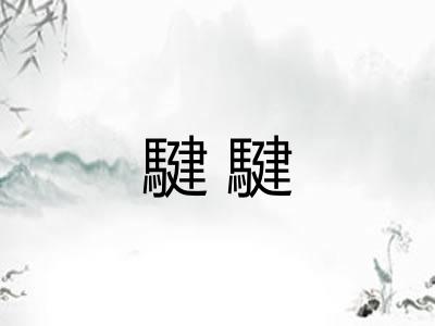 騝騝