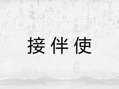 接伴使