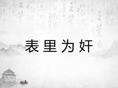 表里为奸