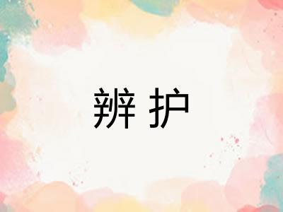 辨护 辨护