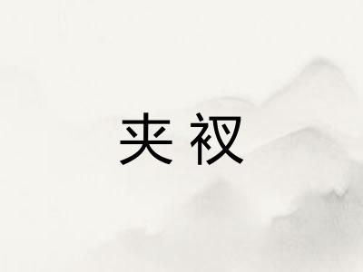 夹衩