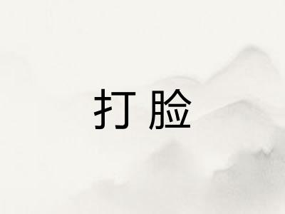 打脸 打脸