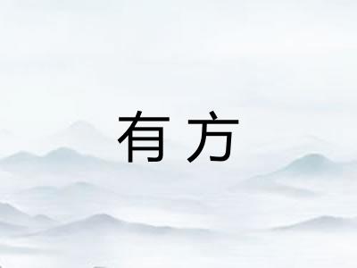有方