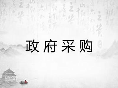 政府采购 政府采购