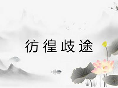 彷徨歧途 彷徨歧途