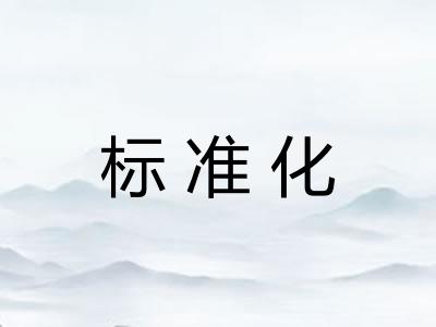 标准化