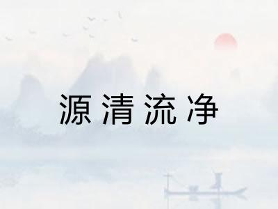 源清流净