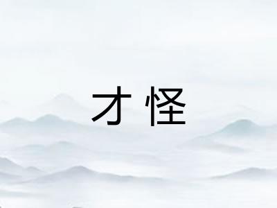 才怪